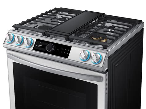 samsung white slide in gas range